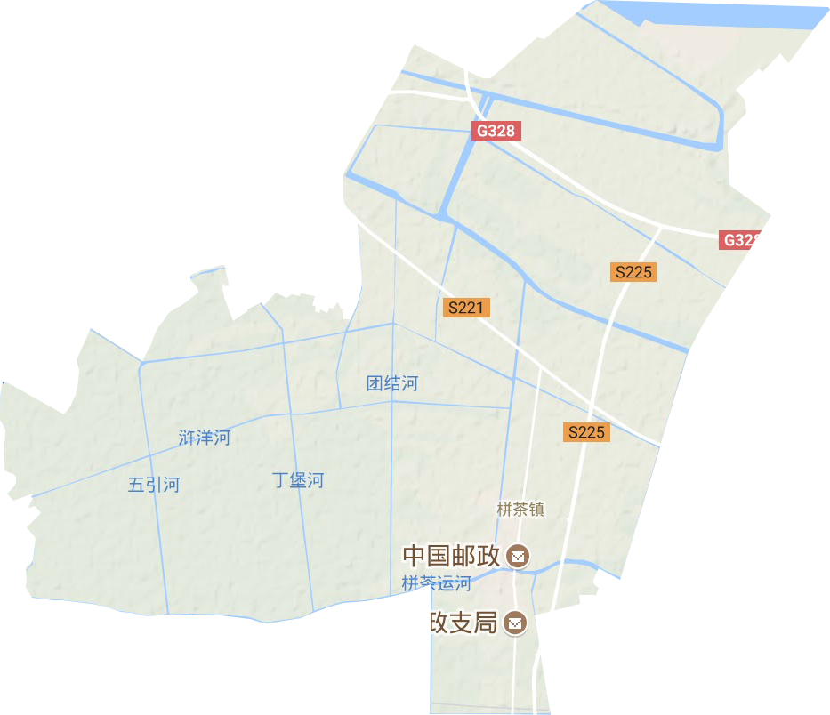 栟茶镇地形图