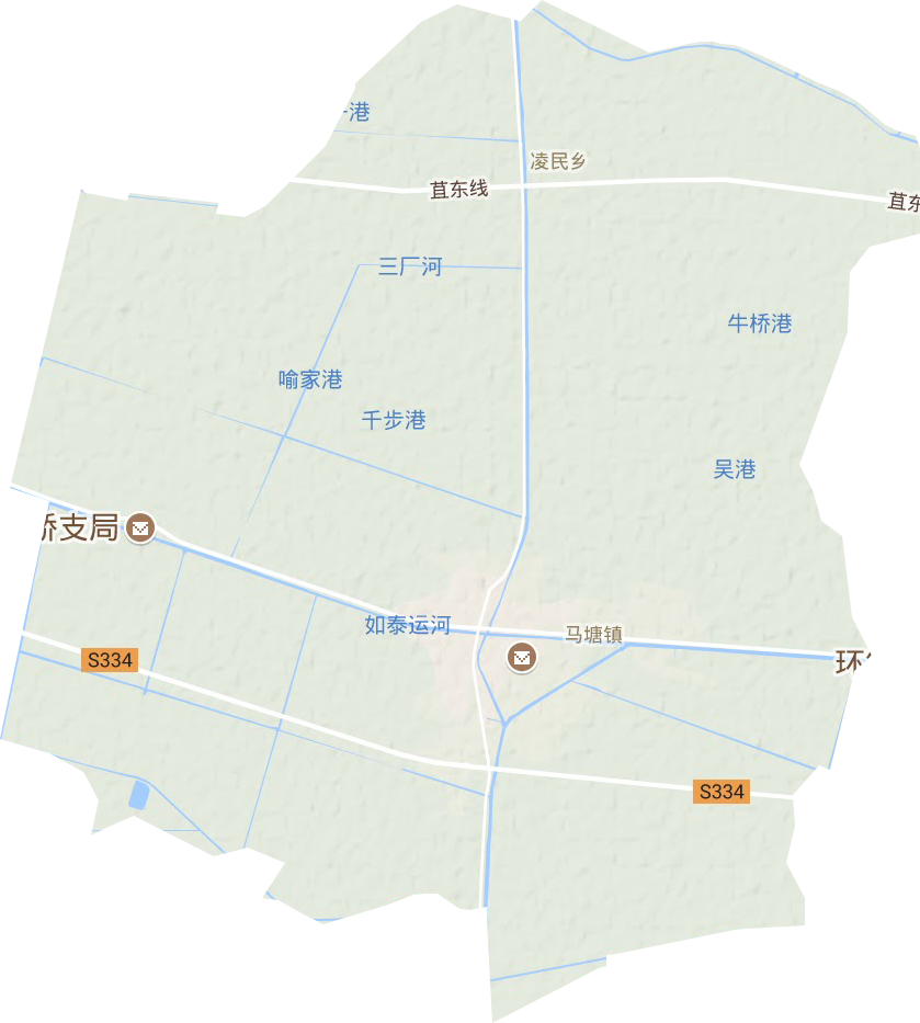 马塘镇地形图