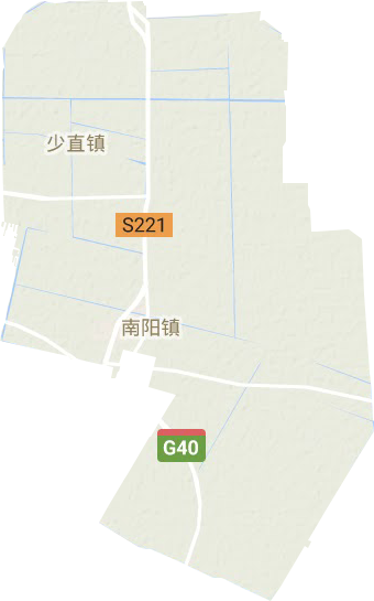 南阳镇地形图