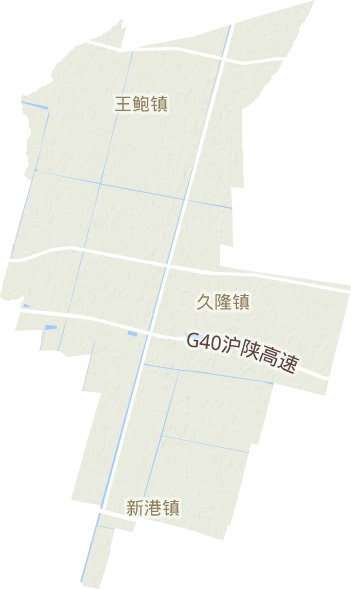 王鲍镇地形图