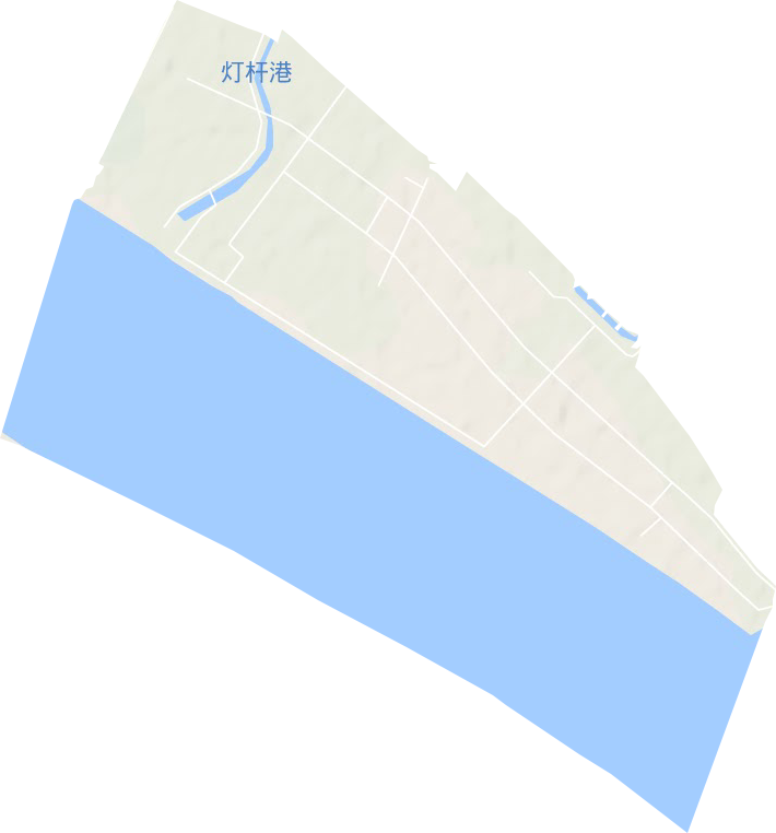 启东滨江化工园地形图