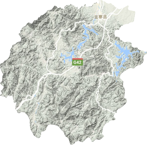 金寨县地形图