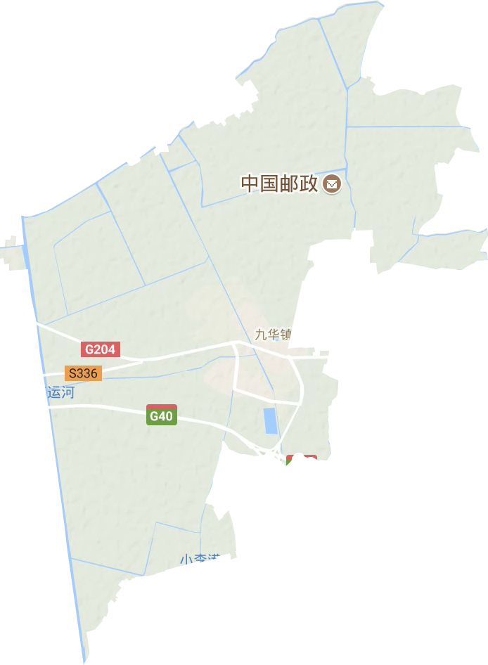 九华镇地形图