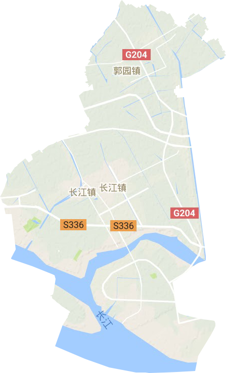 长江镇地形图