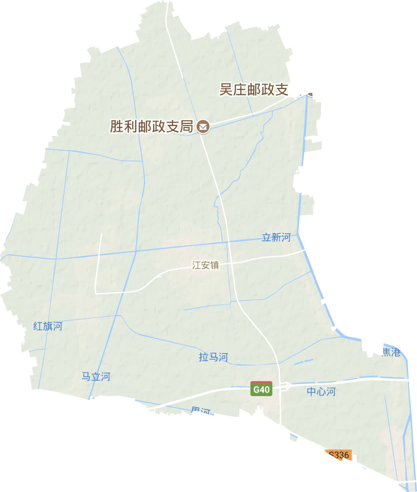 江安镇地形图