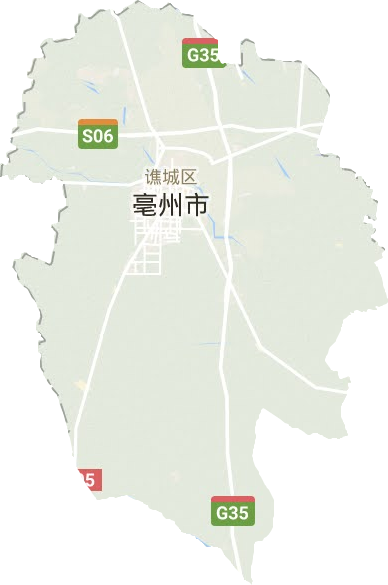 谯城区地形图