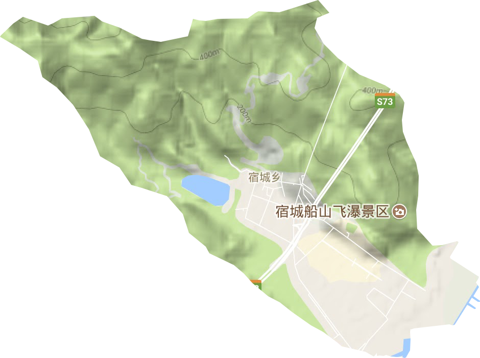 宿城街道地形图