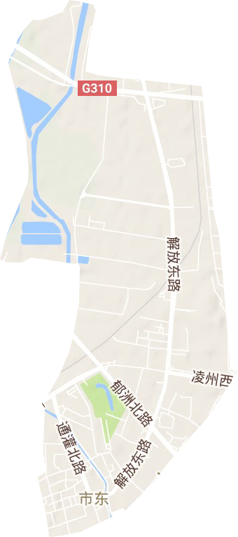 新浦街道地形图
