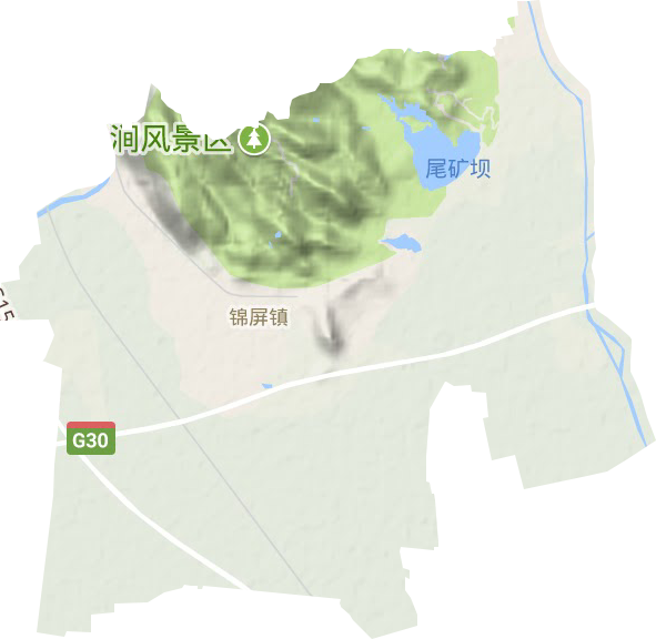 锦屏镇地形图