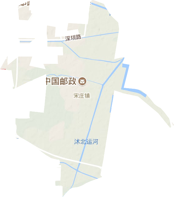 宋庄镇地形图