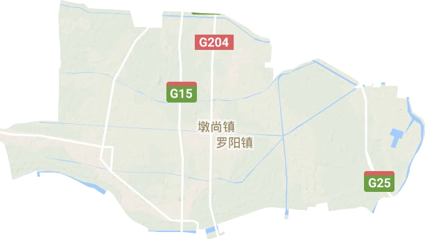墩尚镇地形图