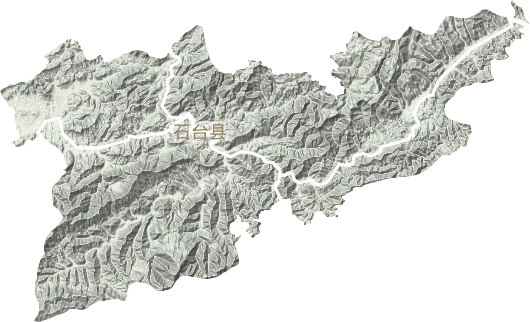 石台县地形图