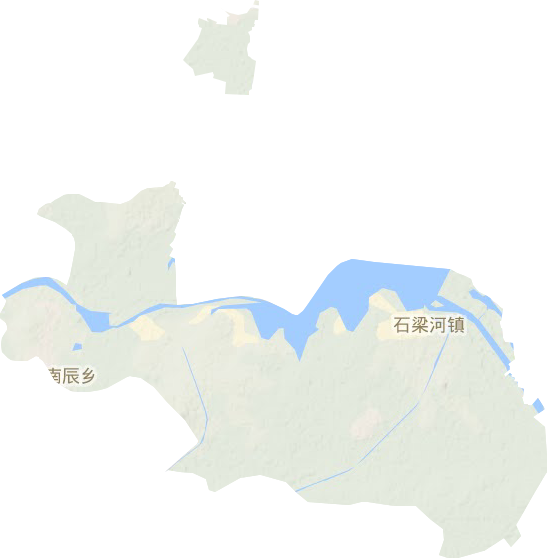 石梁河镇地形图