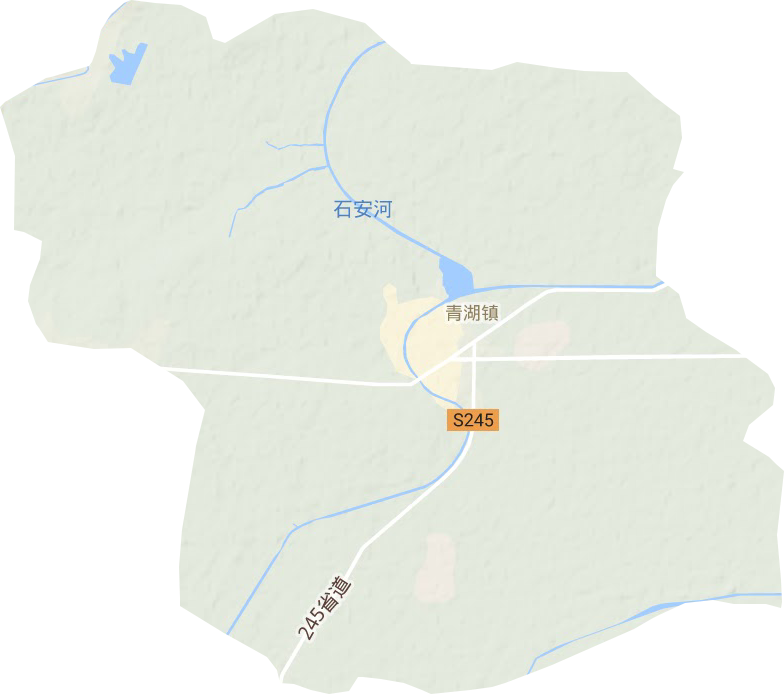青湖镇地形图