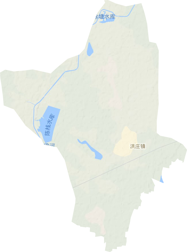 洪庄镇地形图