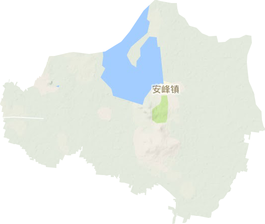 安峰镇地形图
