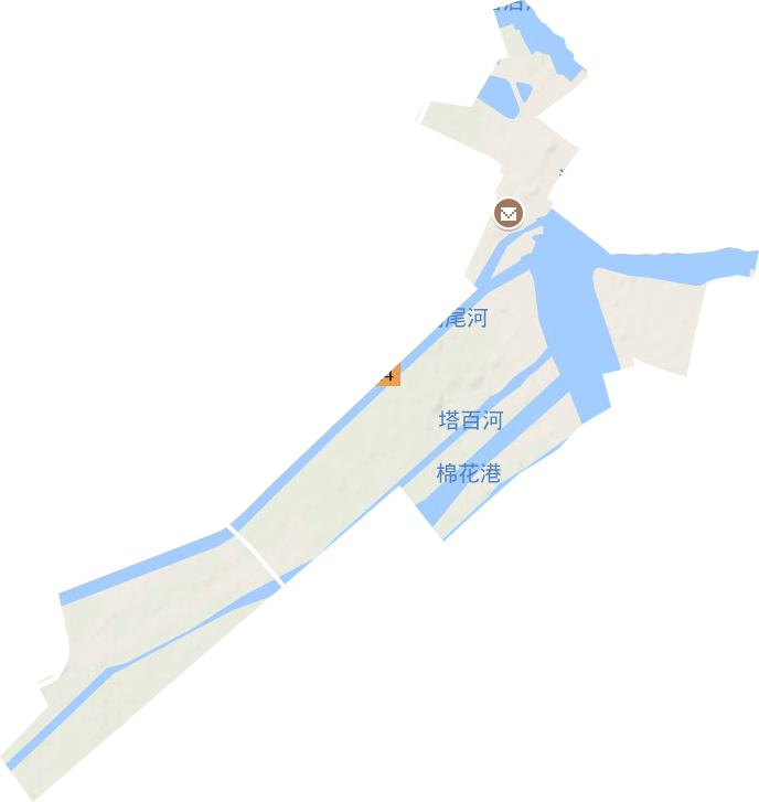 燕尾港镇地形图