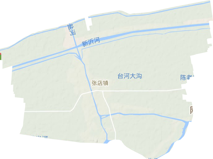 张店镇地形图