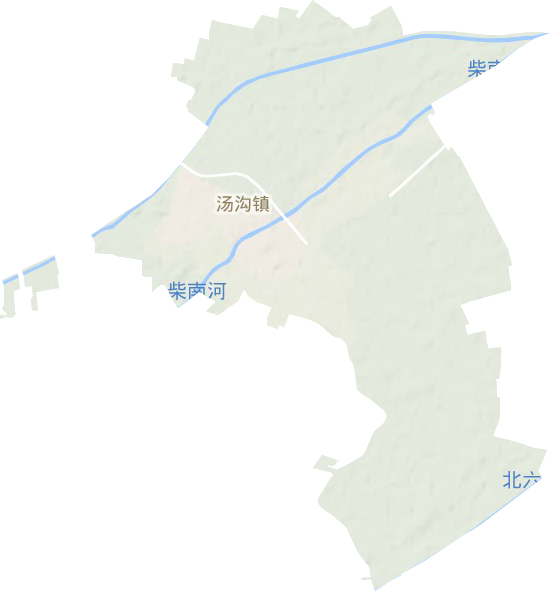 汤沟镇地形图