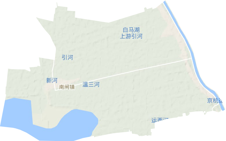 南闸镇地形图