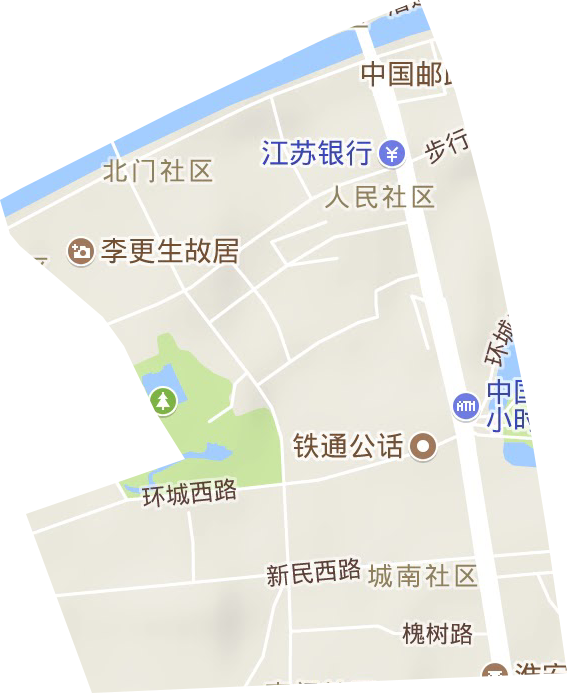 清江街道地形图