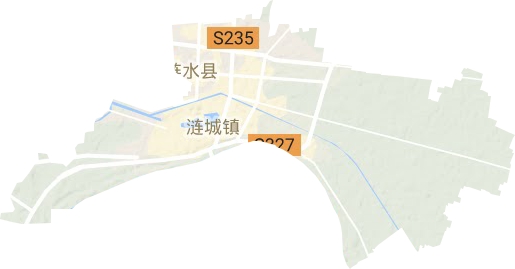 涟城镇地形图
