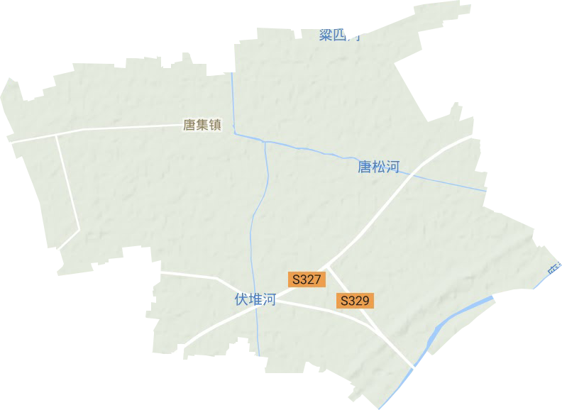 唐集镇地形图