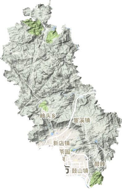 晋安区地形图