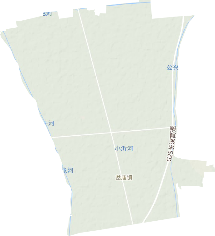 岔庙镇地形图