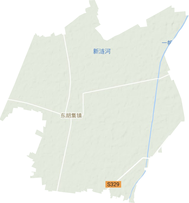 东胡集镇地形图
