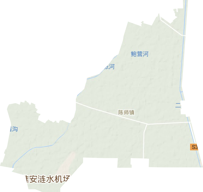 陈师镇地形图