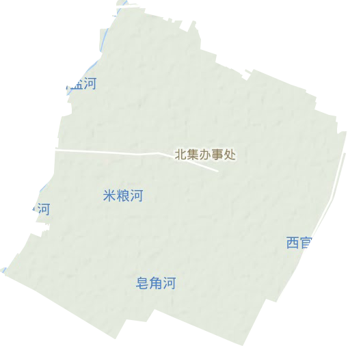北集办事处地形图