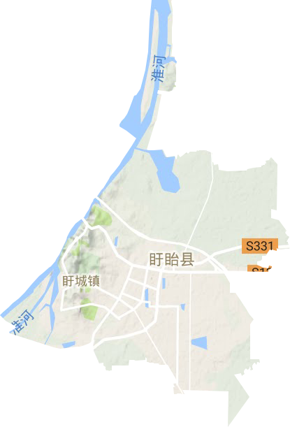 盱城镇地形图