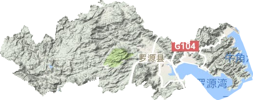 罗源县地形图
