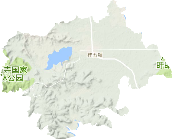 桂五镇地形图