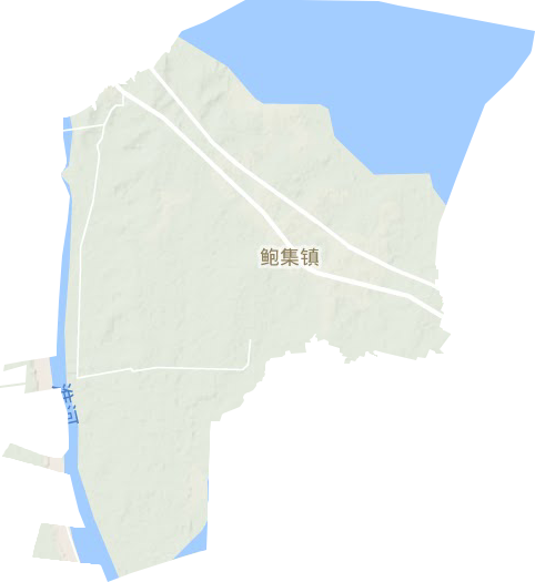 鲍集镇地形图