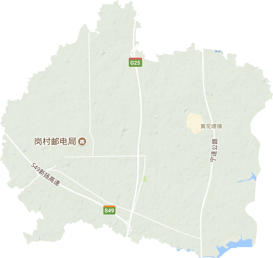 黄花塘镇地形图