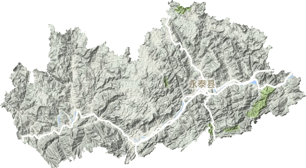永泰县地形图