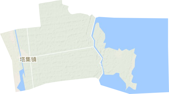 塔集镇地形图