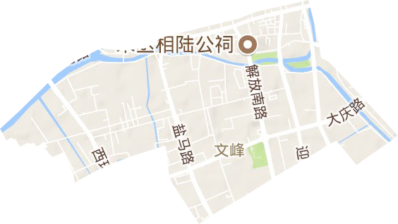 文峰街道地形图