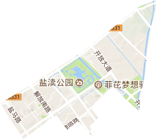 黄海街道（城南新区）地形图