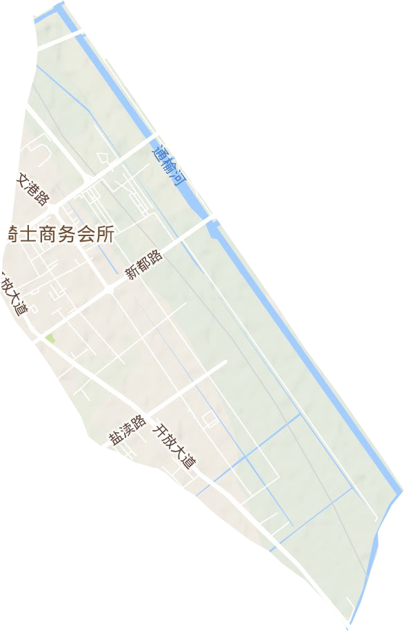 新河街道（城南新区）地形图