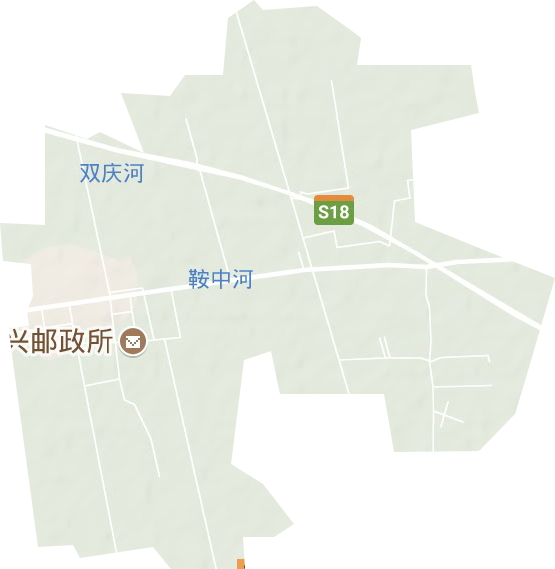 中兴街道地形图