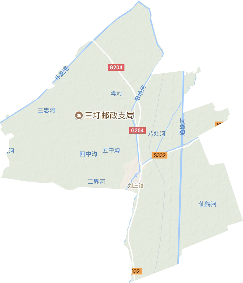刘庄镇地形图