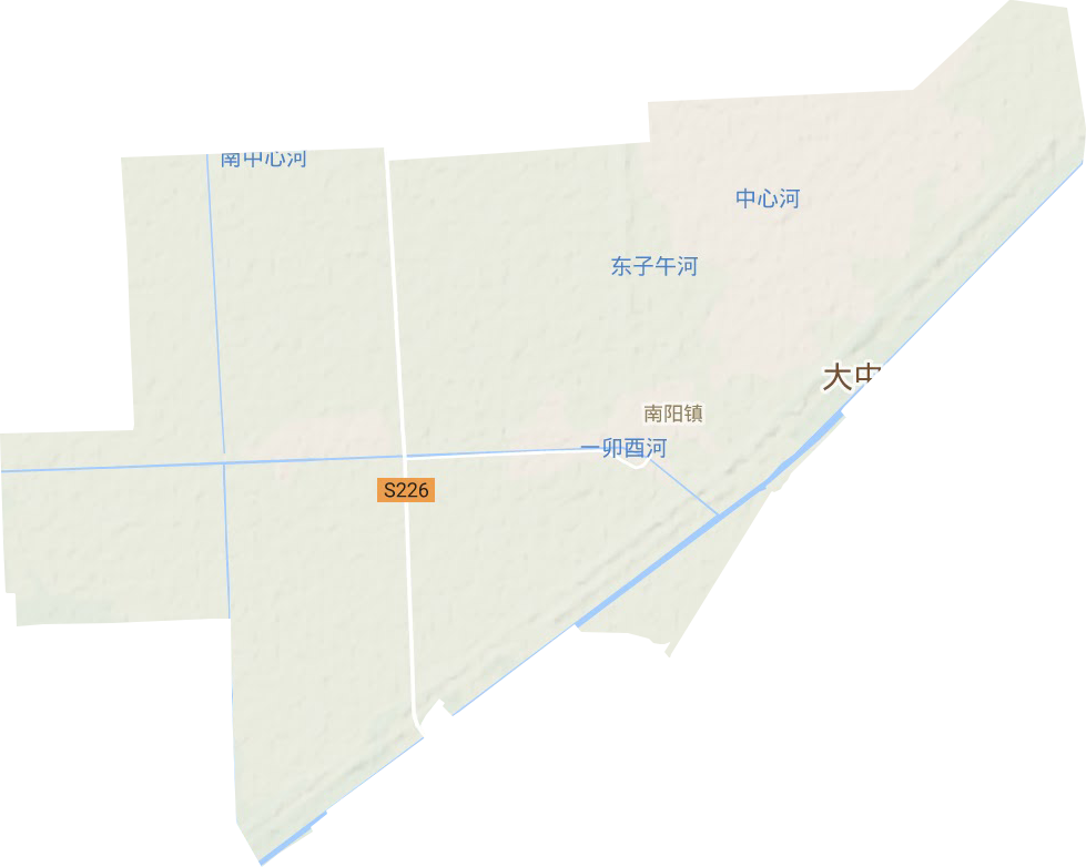 南阳镇地形图