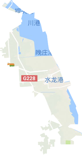 大丰港经济开发区管委会地形图