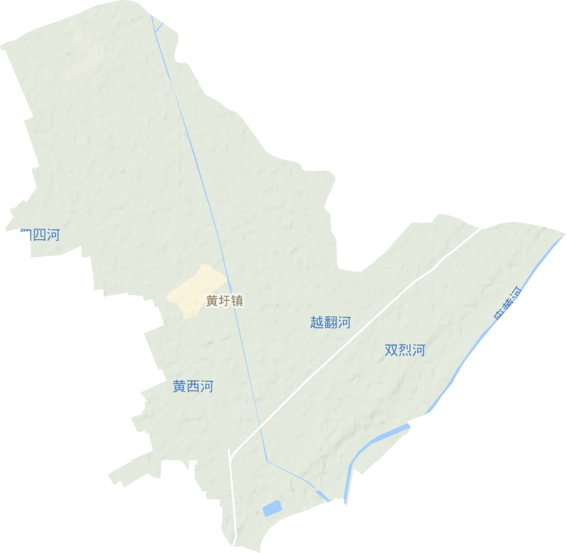 黄圩镇地形图