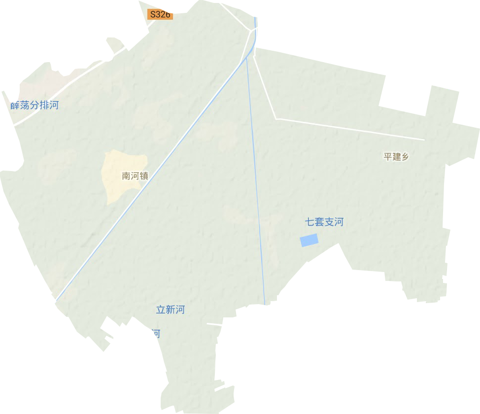 南河镇地形图