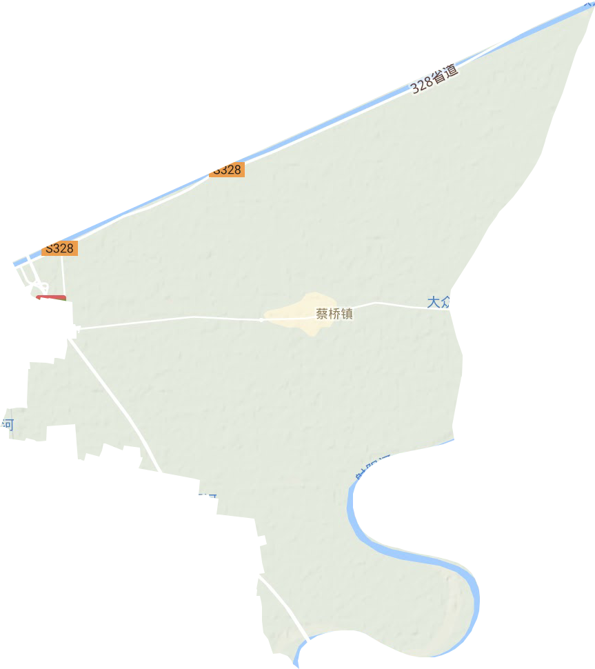 蔡桥镇地形图