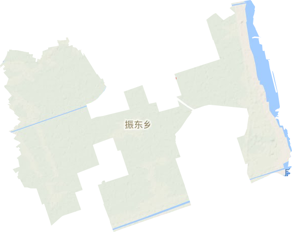 滨海港镇地形图